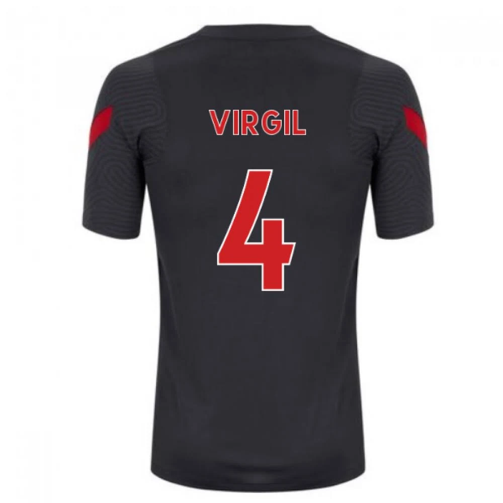2020-2021 Liverpool Training Shirt (Anthracite) (Virgil 4) by Teamzo