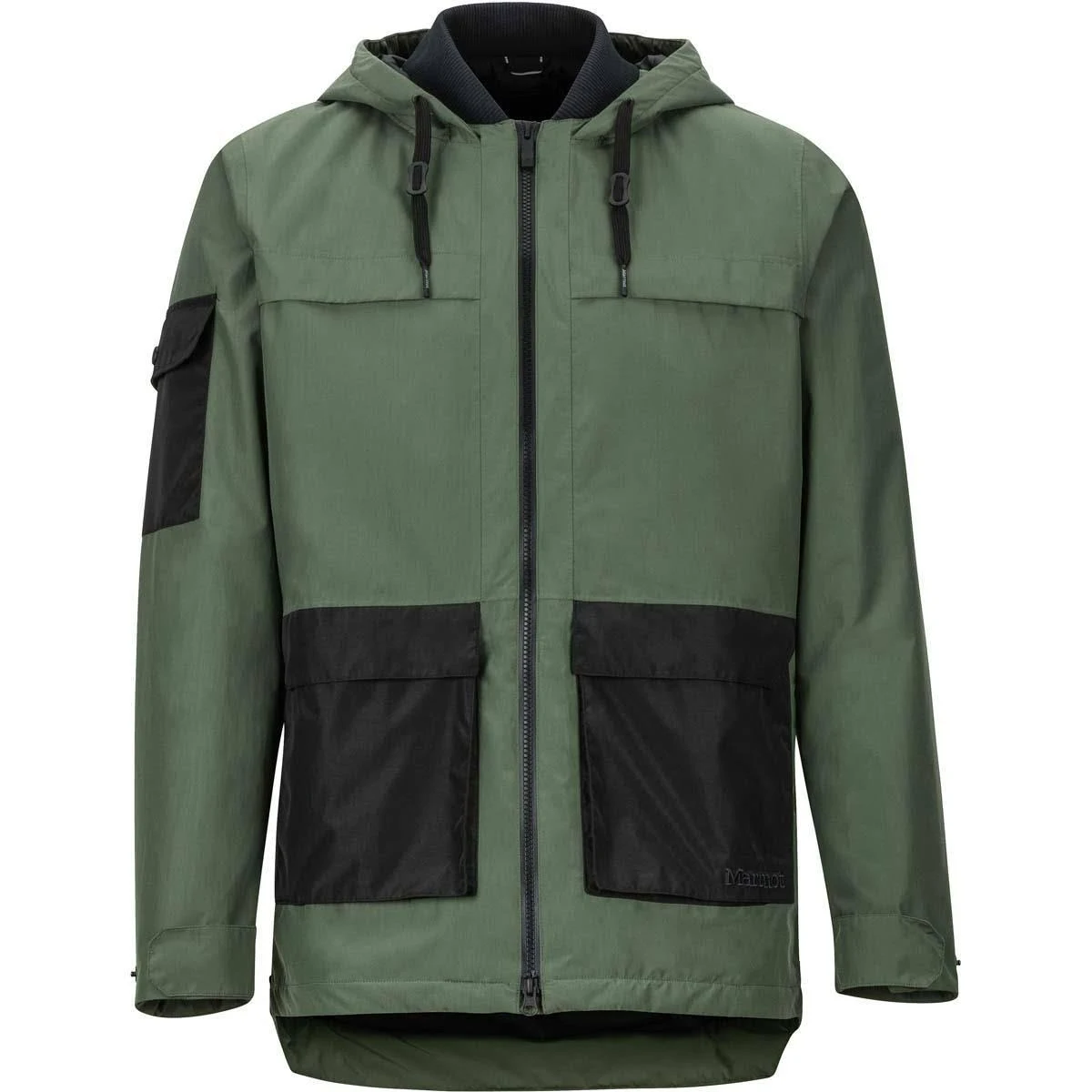 Marmot Men's Bennu Parka - XL - Crocodile / Black