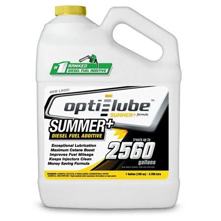 Opti-Lube Summer+ Formula Diesel Fuel Additive: 1 Gallon Without Accessories Treats Up to 2,560 Gallons