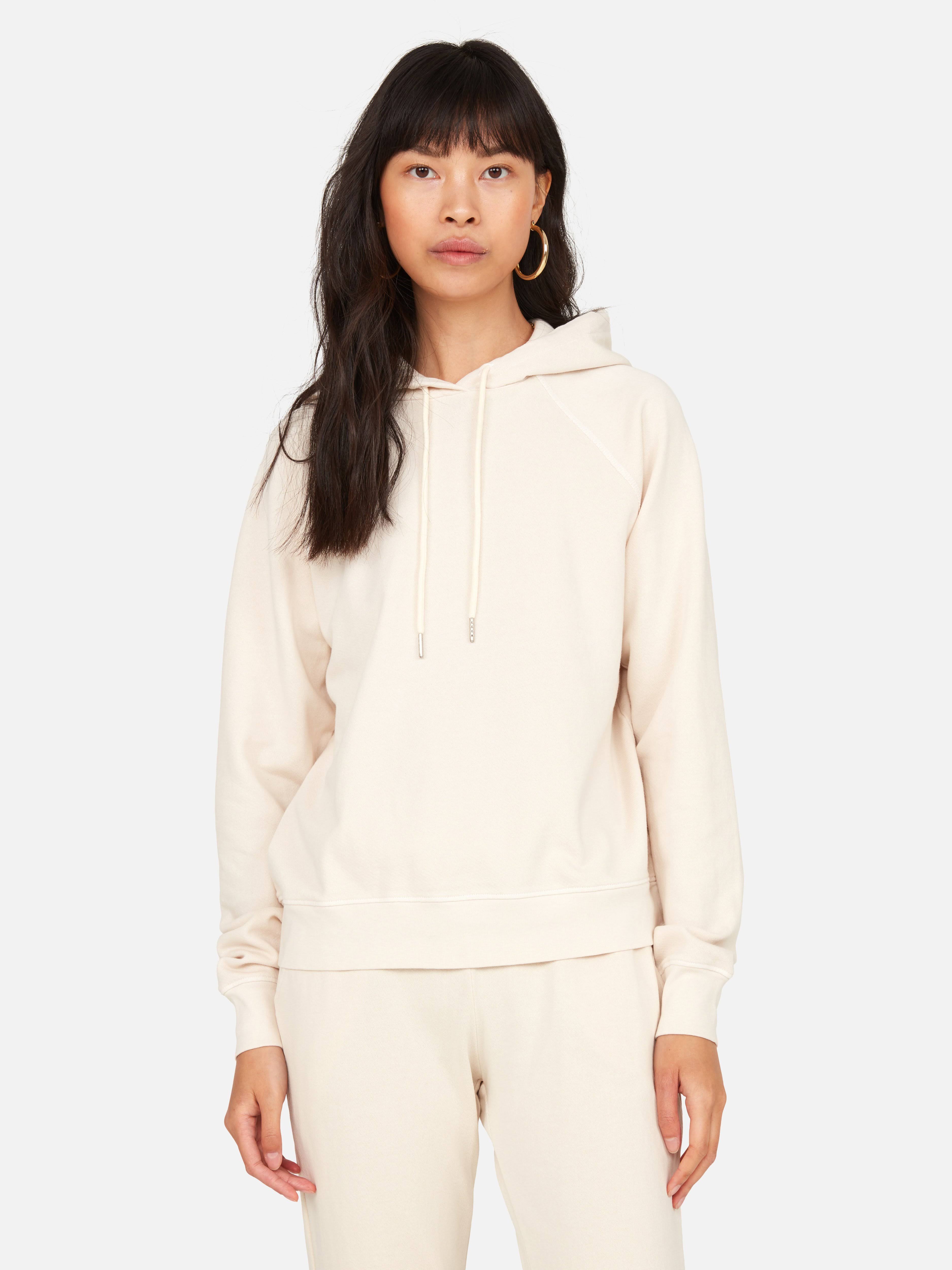 Organic Terry Raglan Hoodie Bone / XL