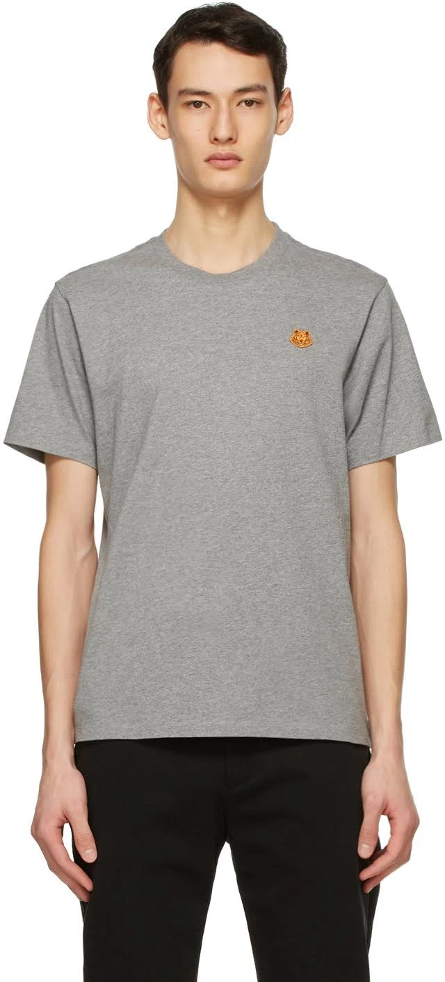 Kenzo Grey Tiger Crest T-Shirt