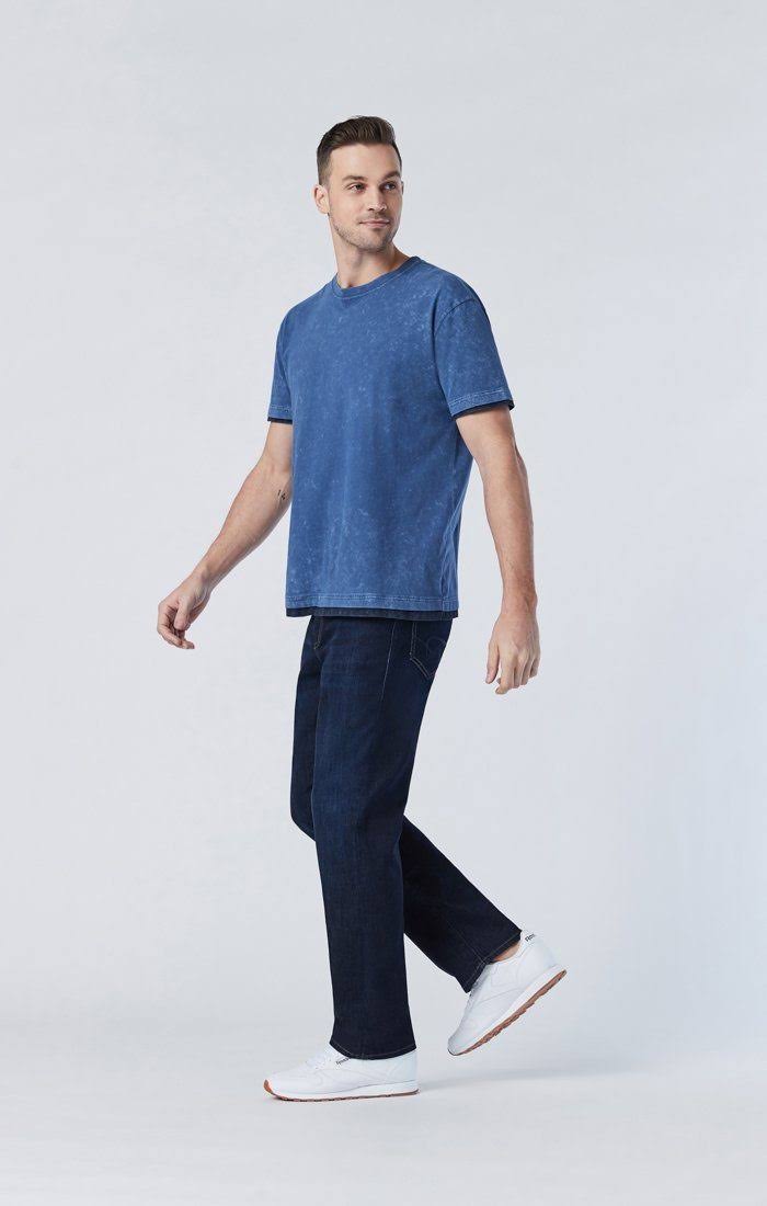 Mavi Men&s Matt Relaxed Straight Leg in Rinse Brushed Nashville | Men&s Jeans