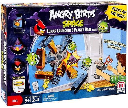 Mattel Angry Birds Lunar Launcher and Planet Base Playset