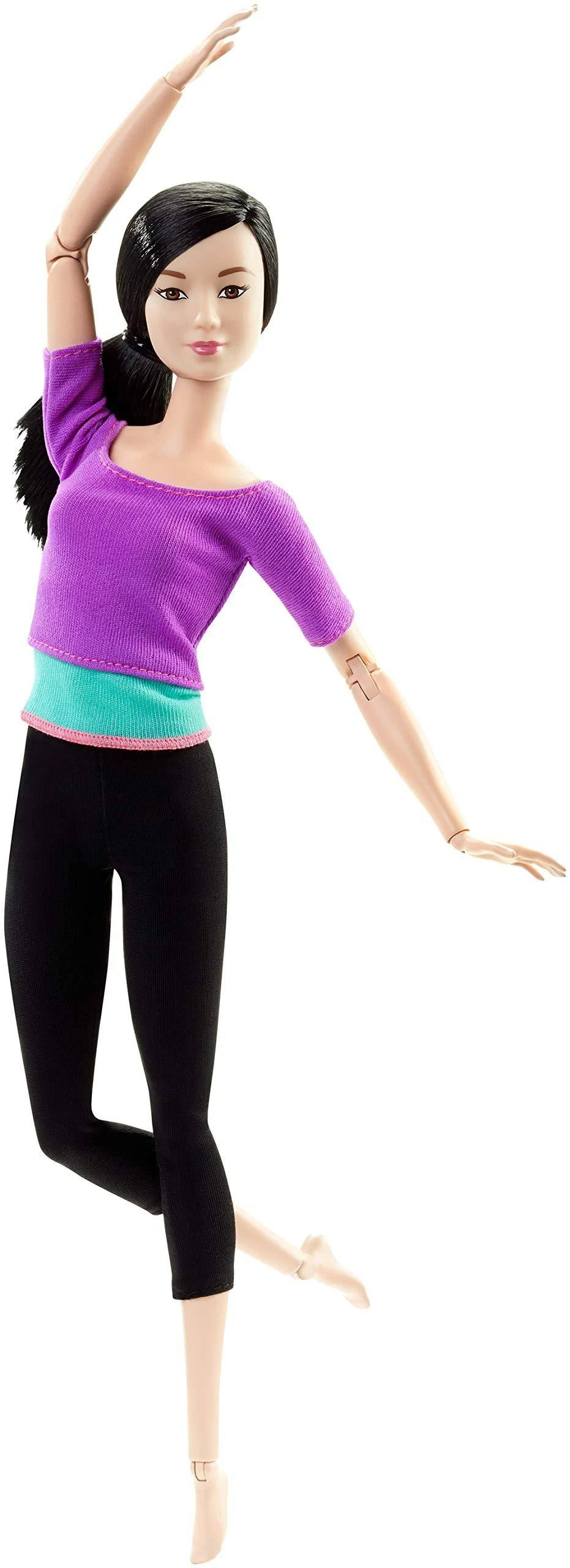 Barbie Made to Move Doll - Purple Top