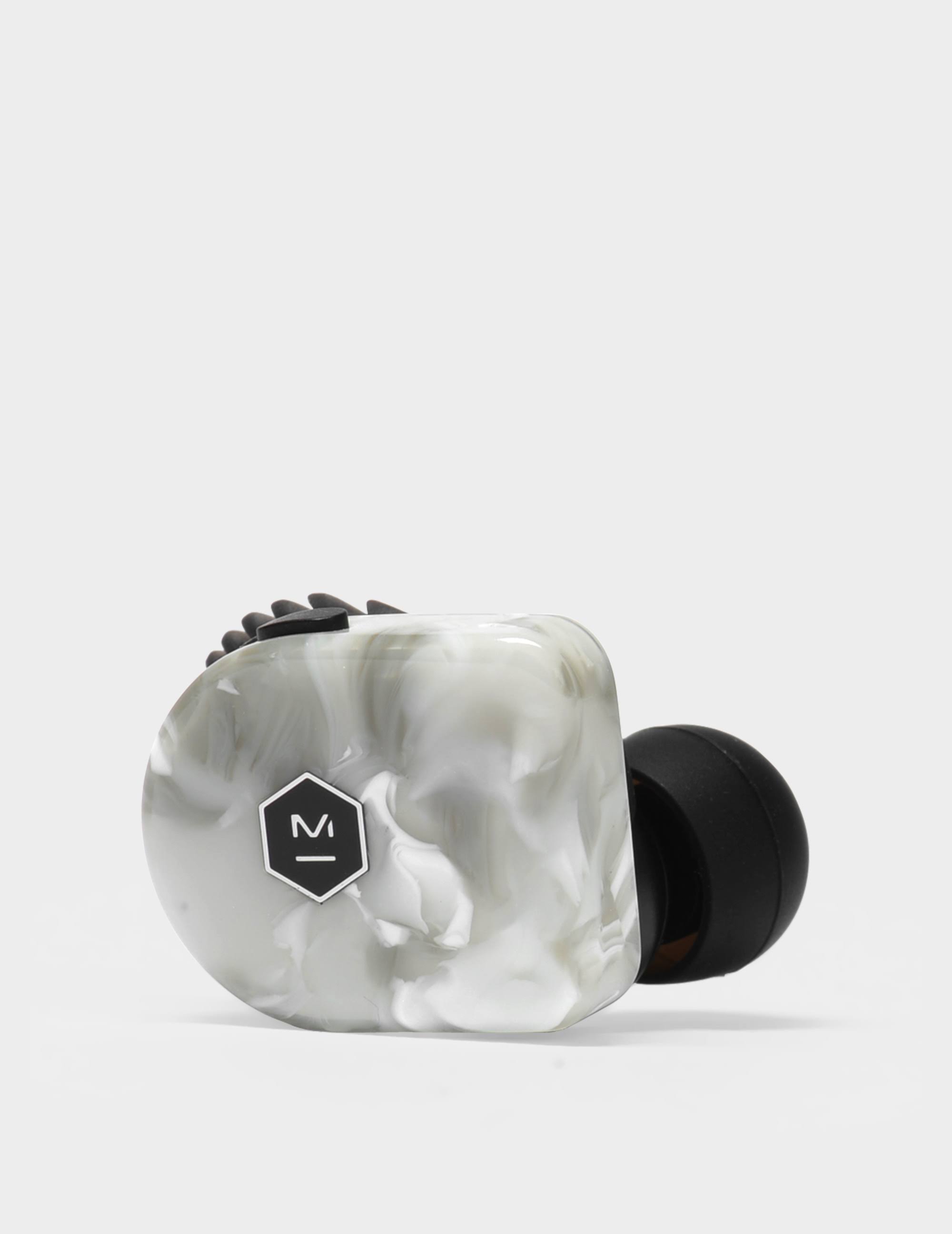 Master u0026 Dynamic MW07 Plus True Wireless Earphones in White Marble