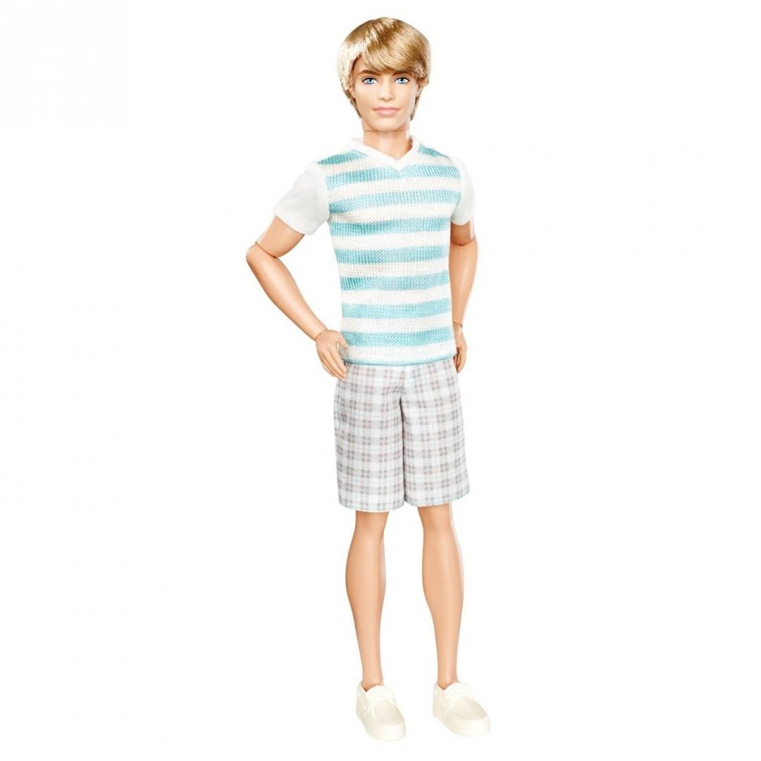 Barbie Ken Doll Fashionistas -Ken Striped Shirt u0026 Shorts
