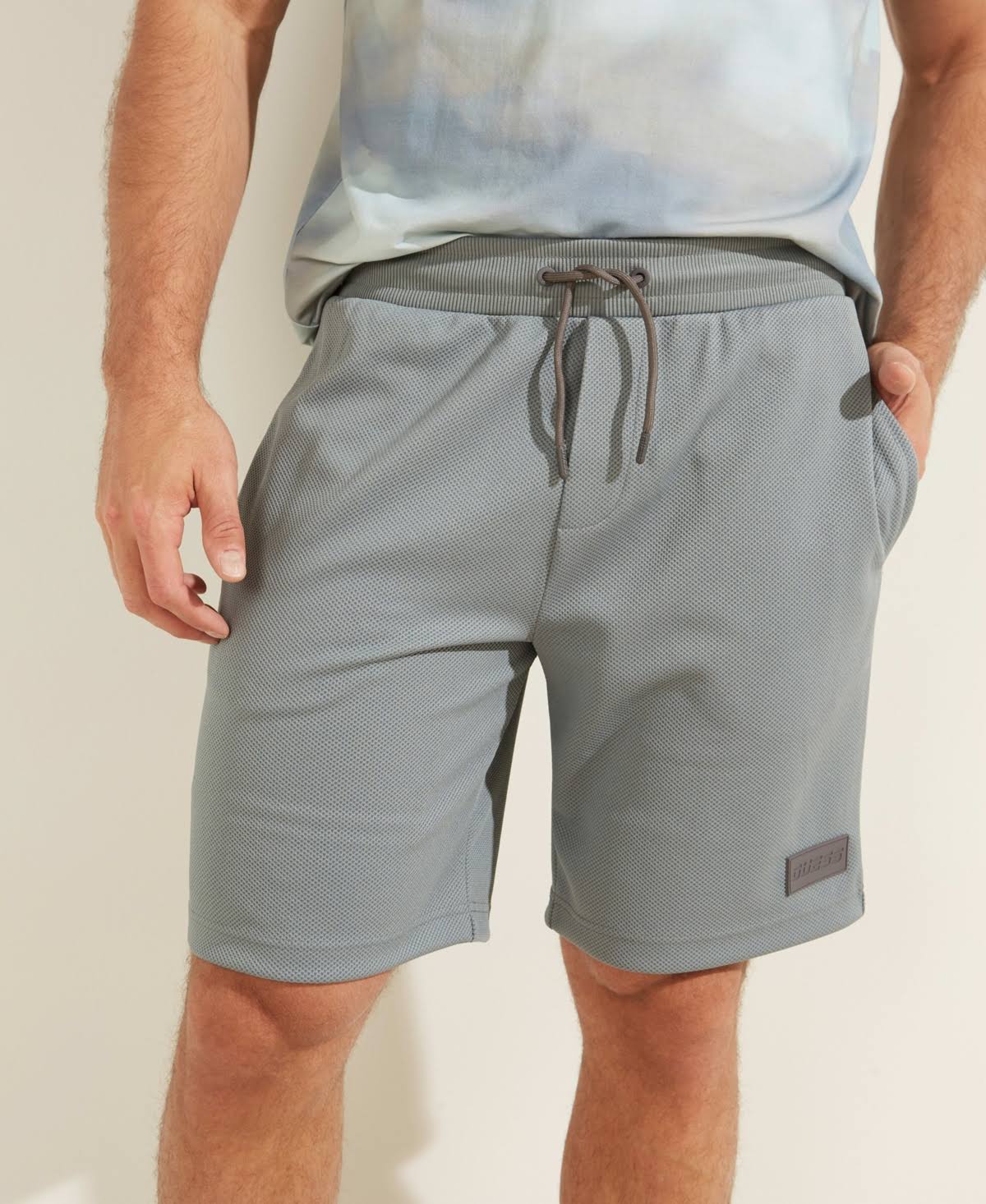 Men's Logo Drawstring Shorts - Squall Sea