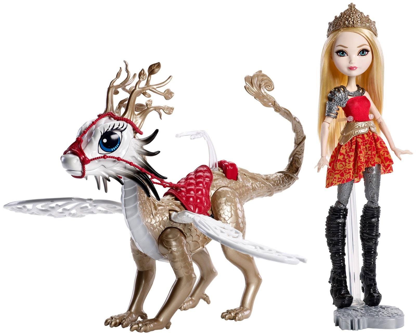 Ever After High Dragon Games - Apple White Dragonrider