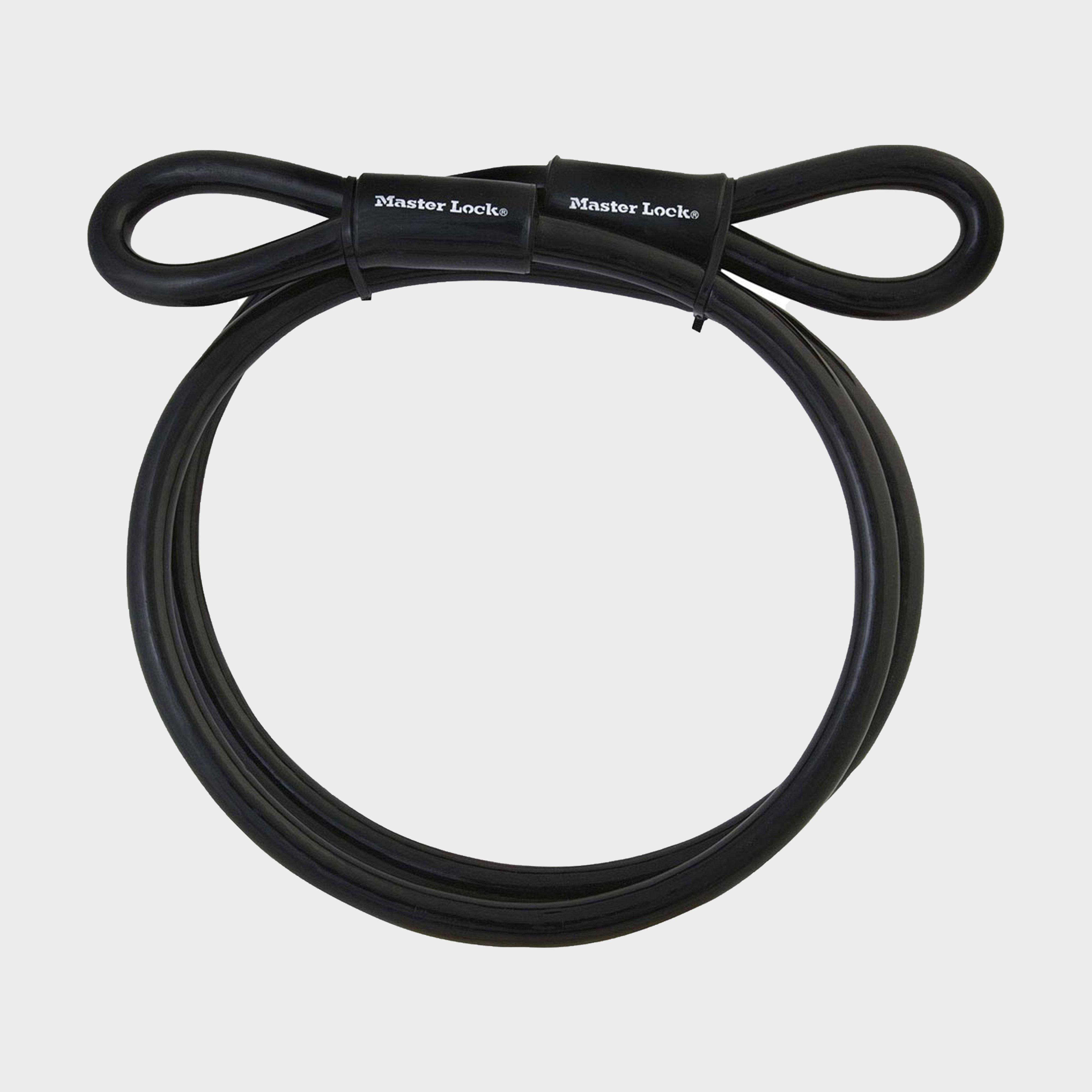 Master Lock 10mm x 1.8 M Looped End Vinyl Coated Cable - Black