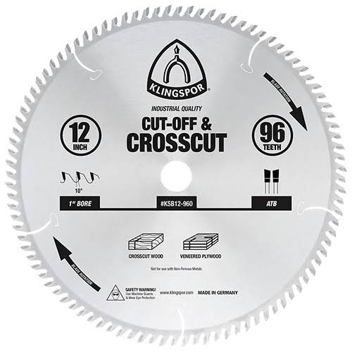 Klingspor Crosscut 12X96T ATB Blade