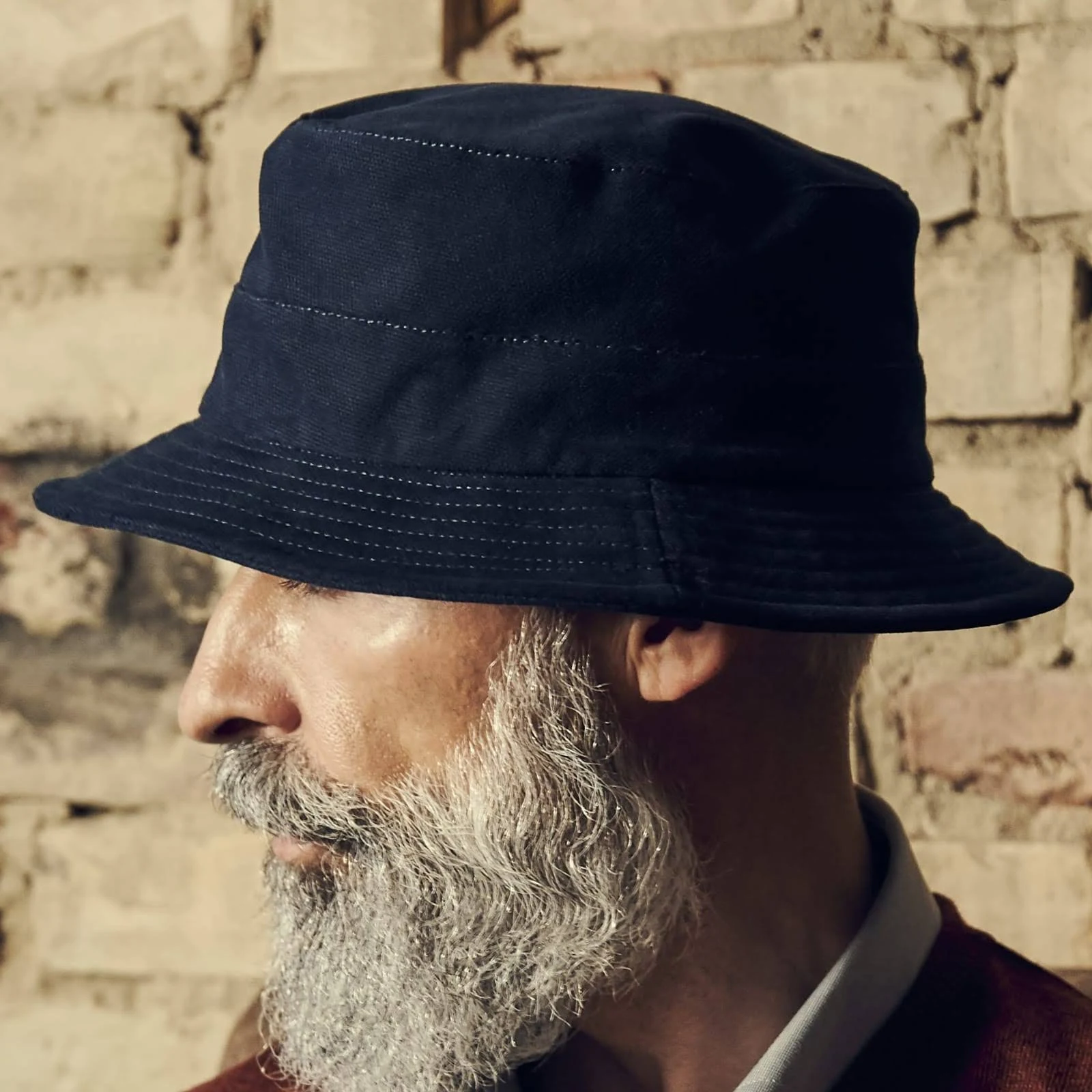 Giotto Navy Blue Moda Bucket Hat - Fawler - Men