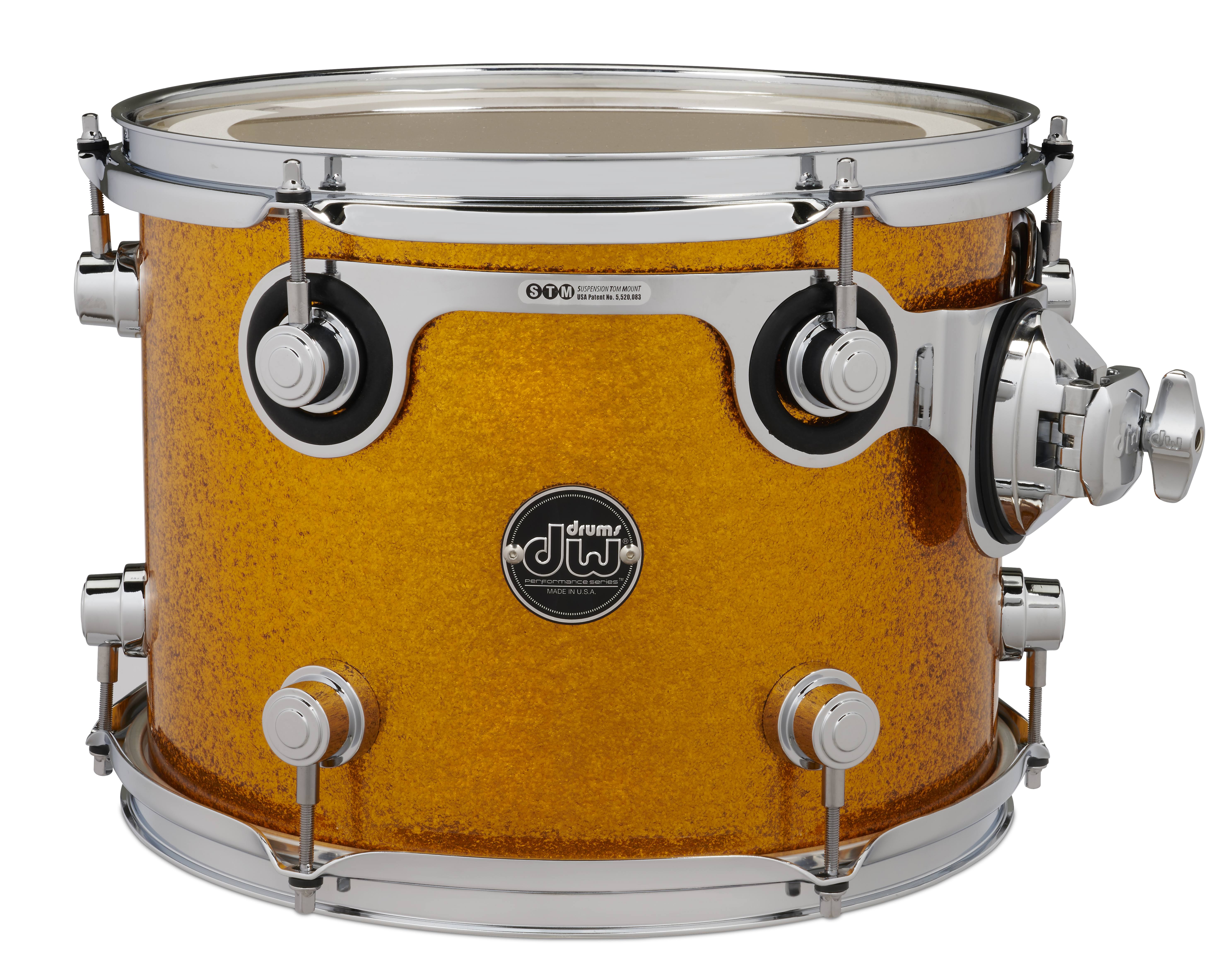 DW Performance Tom Drum 9x12 Gold Sparkle, STM drpf0912stgs