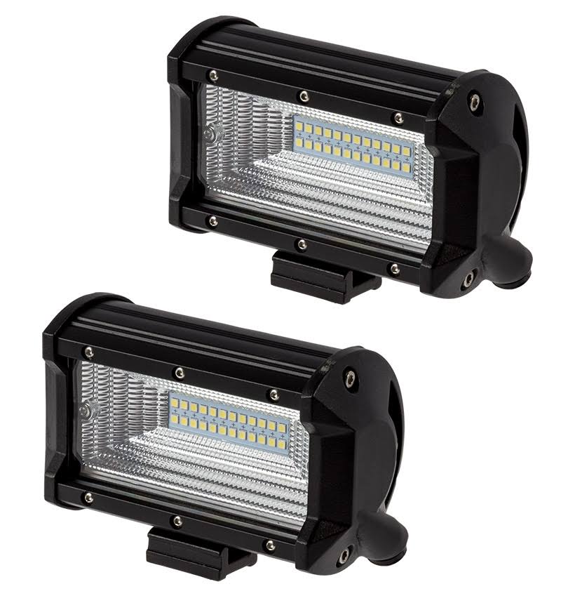 Super Bright LEDs 5x22 Off-Road LED Light Bars with Slide Mounts - 36W Flood - 1,400 Lumens - 2 Pack