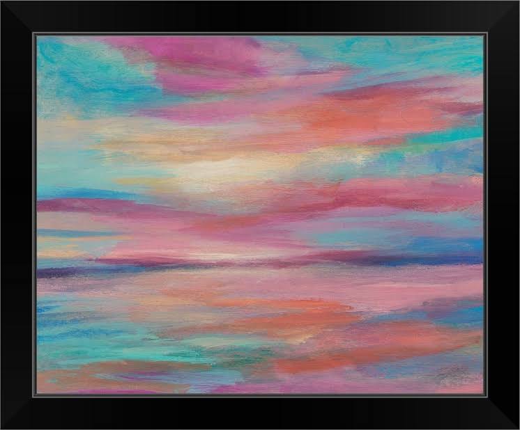 Sunset Light VI | Black Framed Wall Art | 20x16 | Great Big Canvas