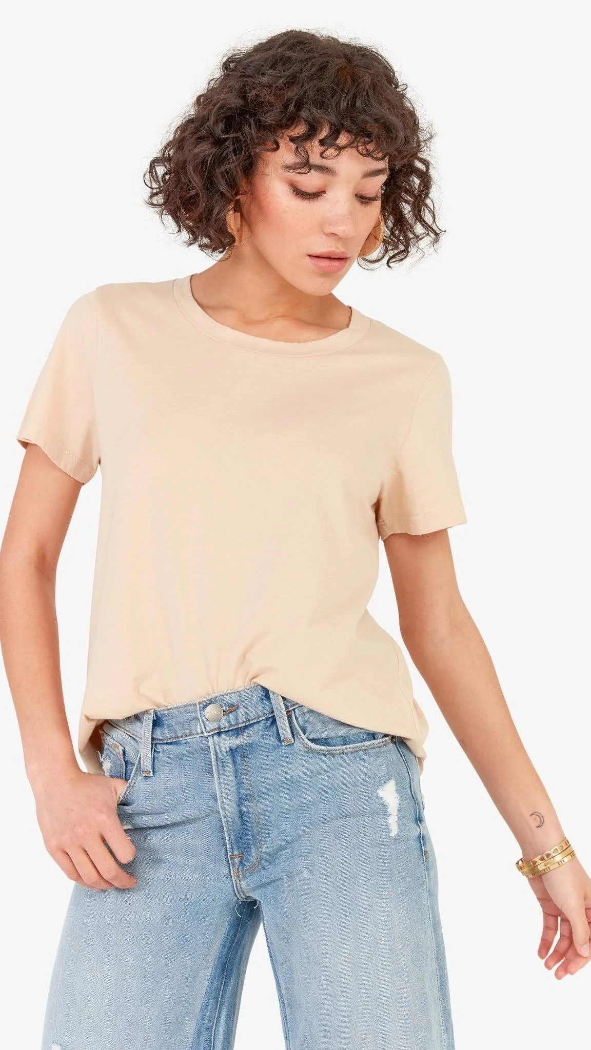 Organic Cotton Classic Tee Latte / XL