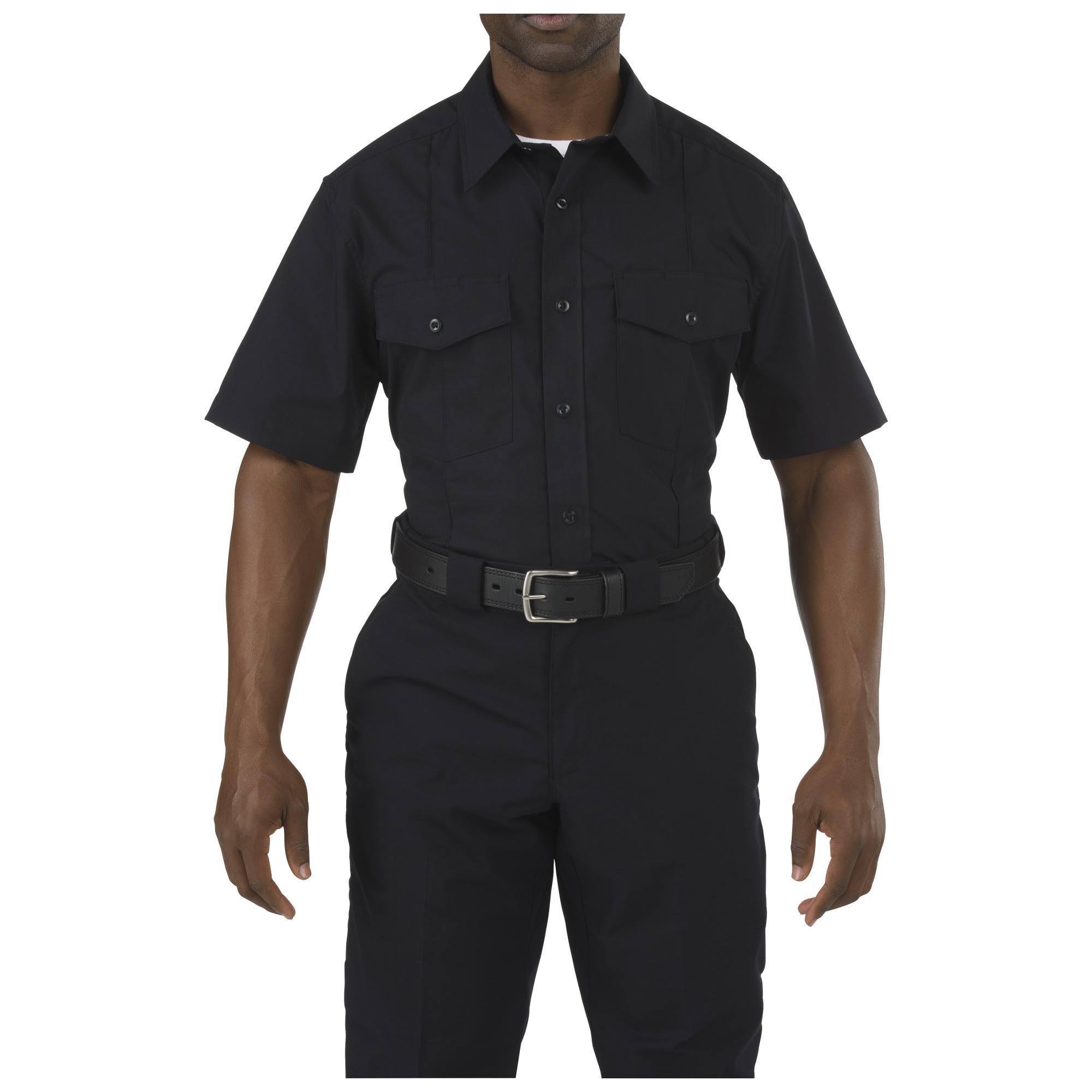 5.11 Short Sleeve Stryke PDU Class A Shirt, Men's Midnight Navy
