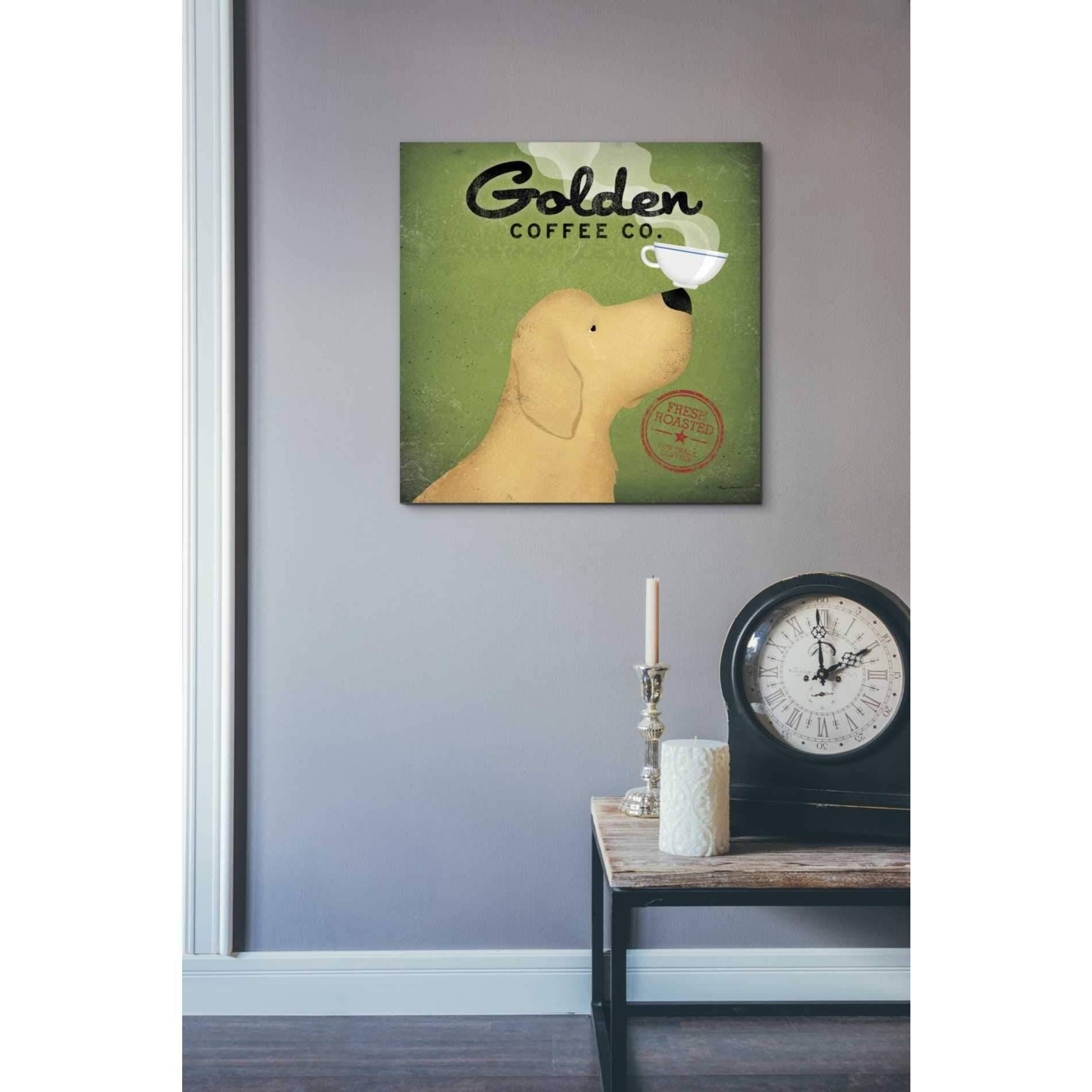 Epic Graffiti 'Golden Coffee Co Square' by Ryan Fowler, Giclee Canvas Wall Art