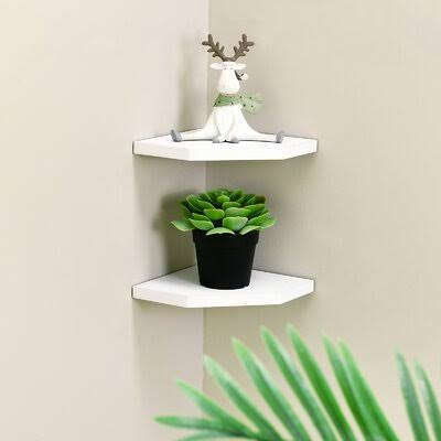 2 Piece Corner Shelf Latitude Run Size: 1.2x22 H x 7x22 W x 7x22 D