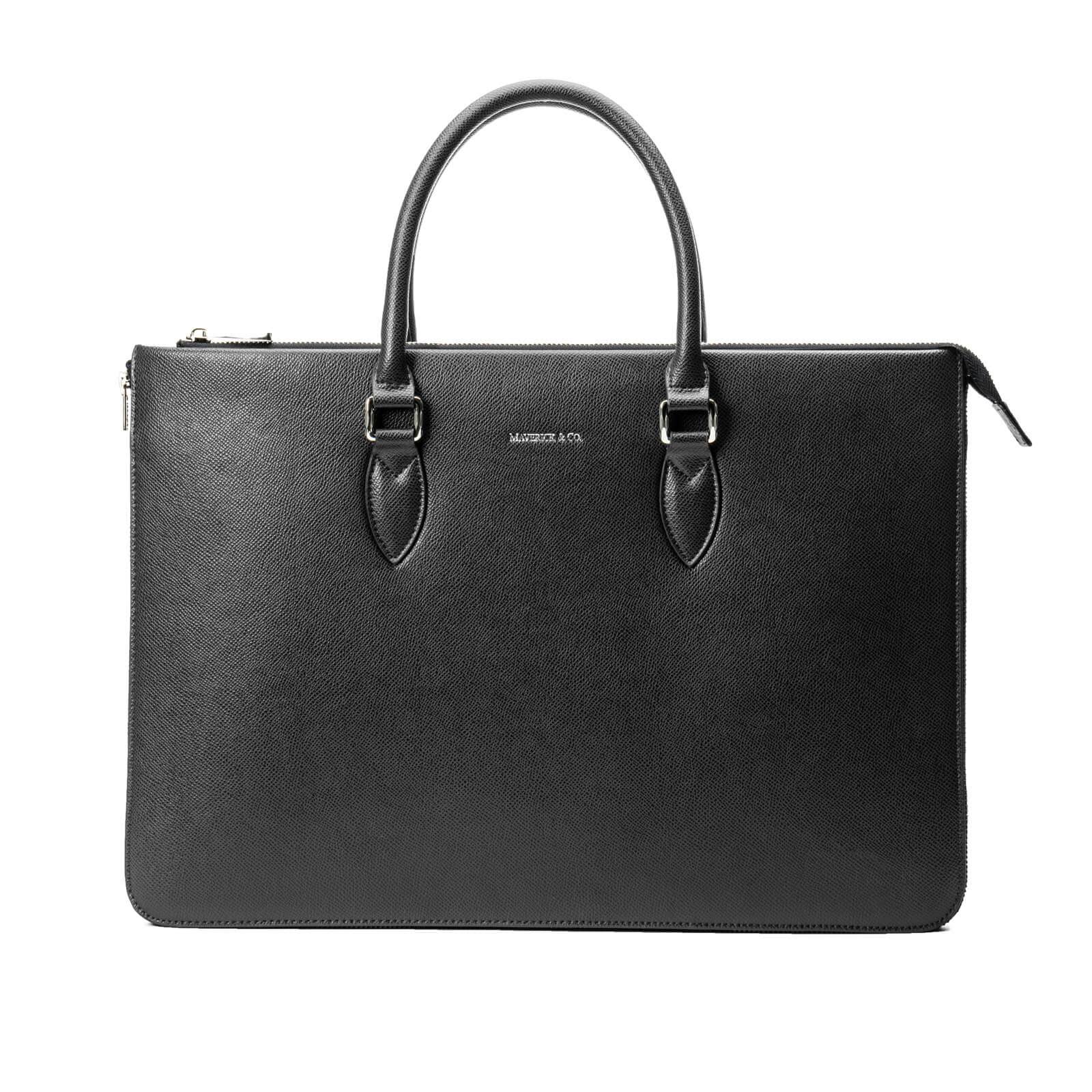 Maverick u0026 Co. - Limitless 15’ Laptop Expandable Unisex Briefcase Black