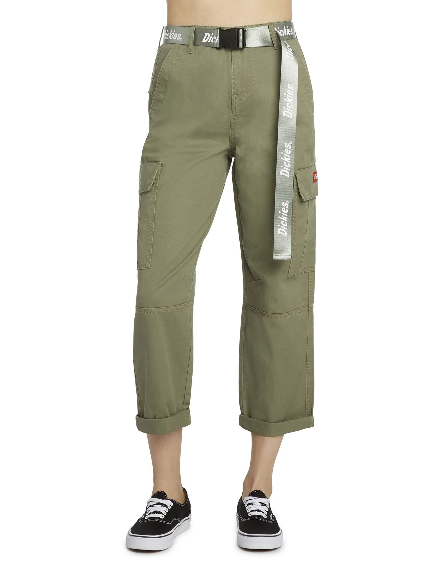 Dickies Belted Utility Olive Cargo Pants - Olive - 15