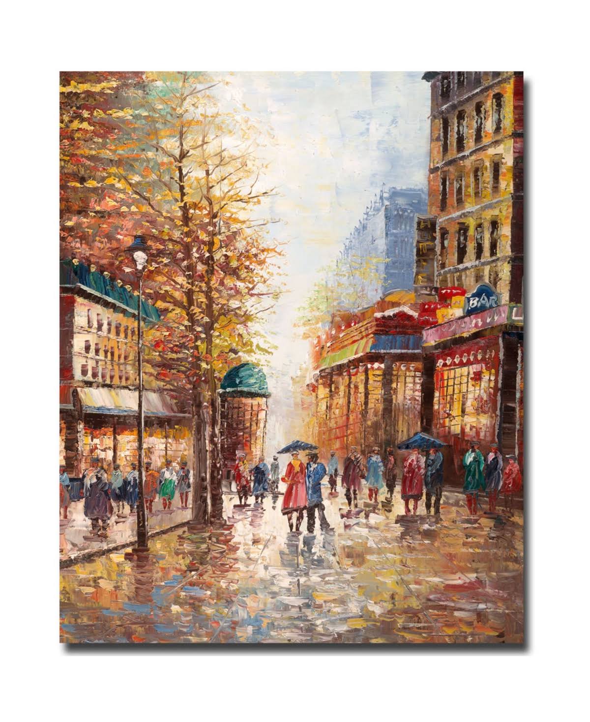 Trademark French Street Scene by Joval - Extra Large Artwork