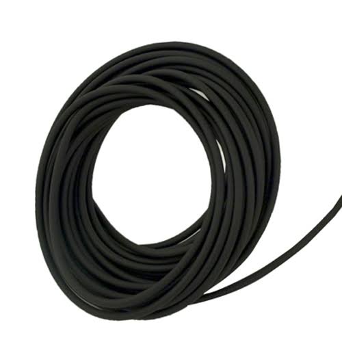 Super-Soft Black Opaque Latex Rubber Tubing for Air and Water - Inner Diameter 5/32 inch - Outer Diameter 9/32 inch - 10 ft
