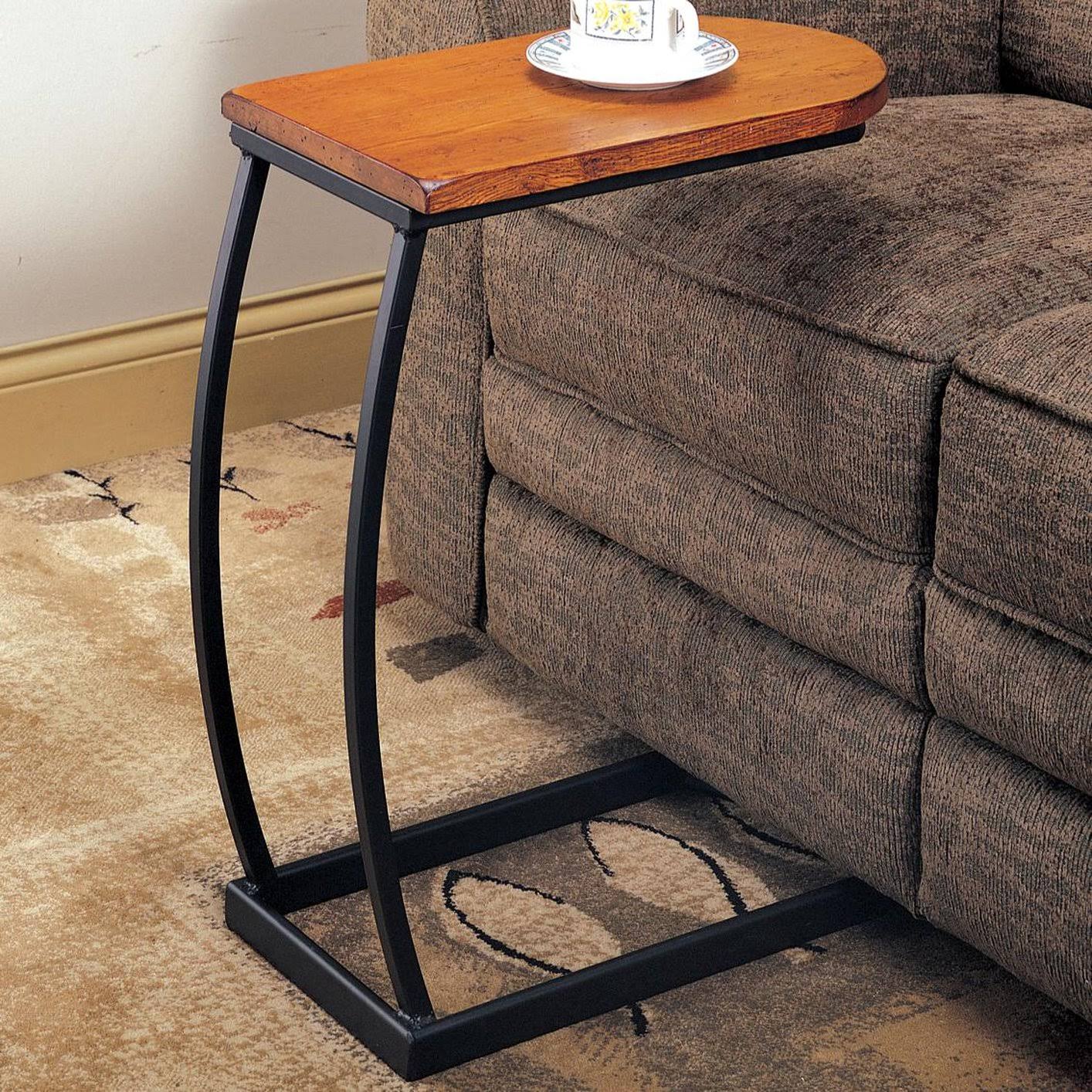 Coaster 900279 Oak Black Snack Table