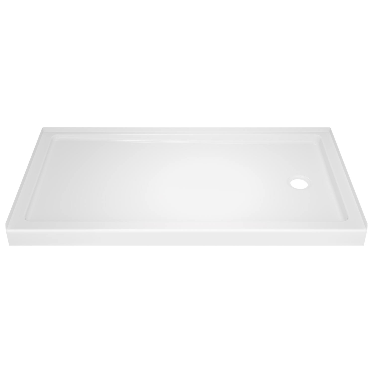 Delta 40094R Classic 400 Right Drain Shower Base, White, 32x22 x 60x22