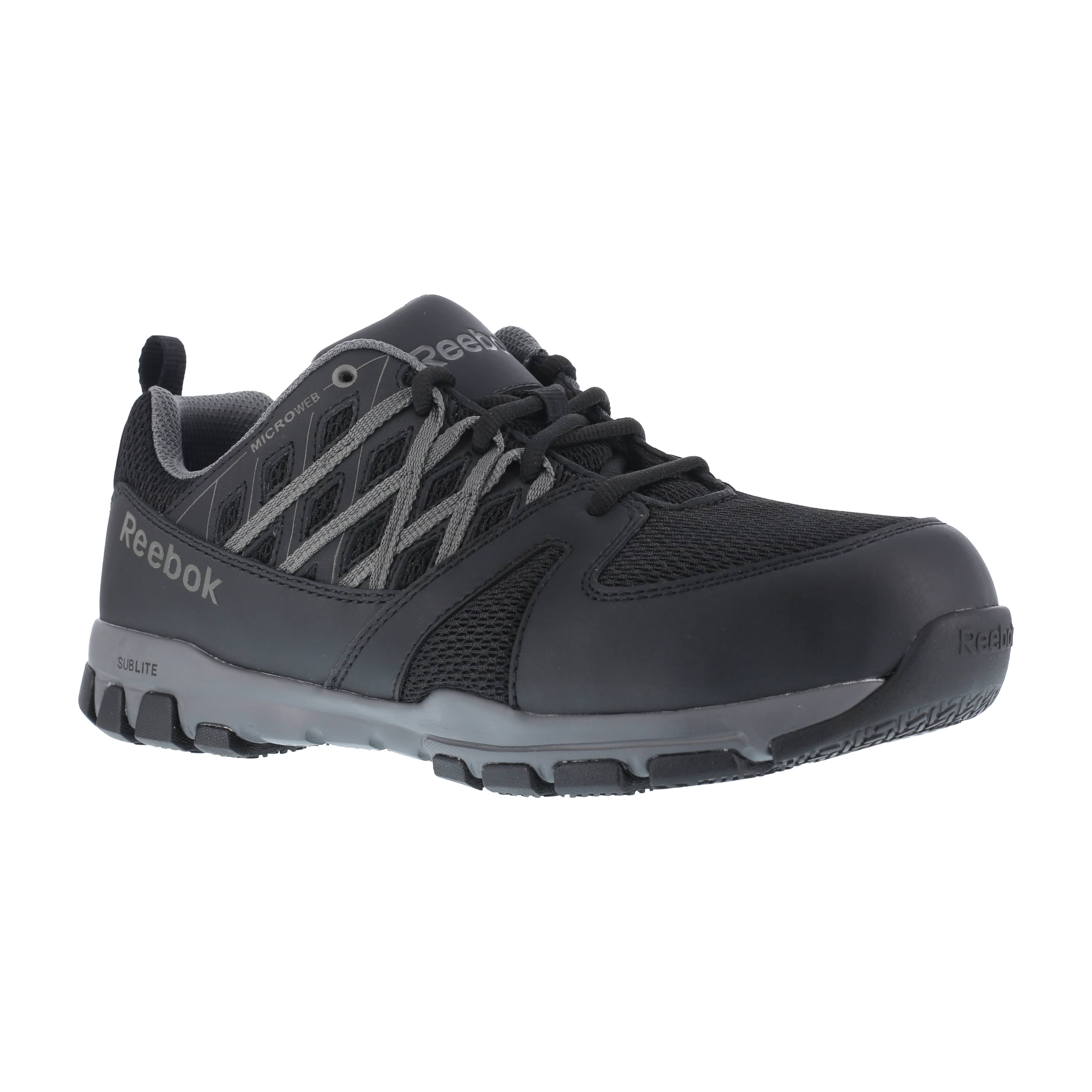 Reebok Work Sublite Work Steel Toe 7 Men's Black Shoe