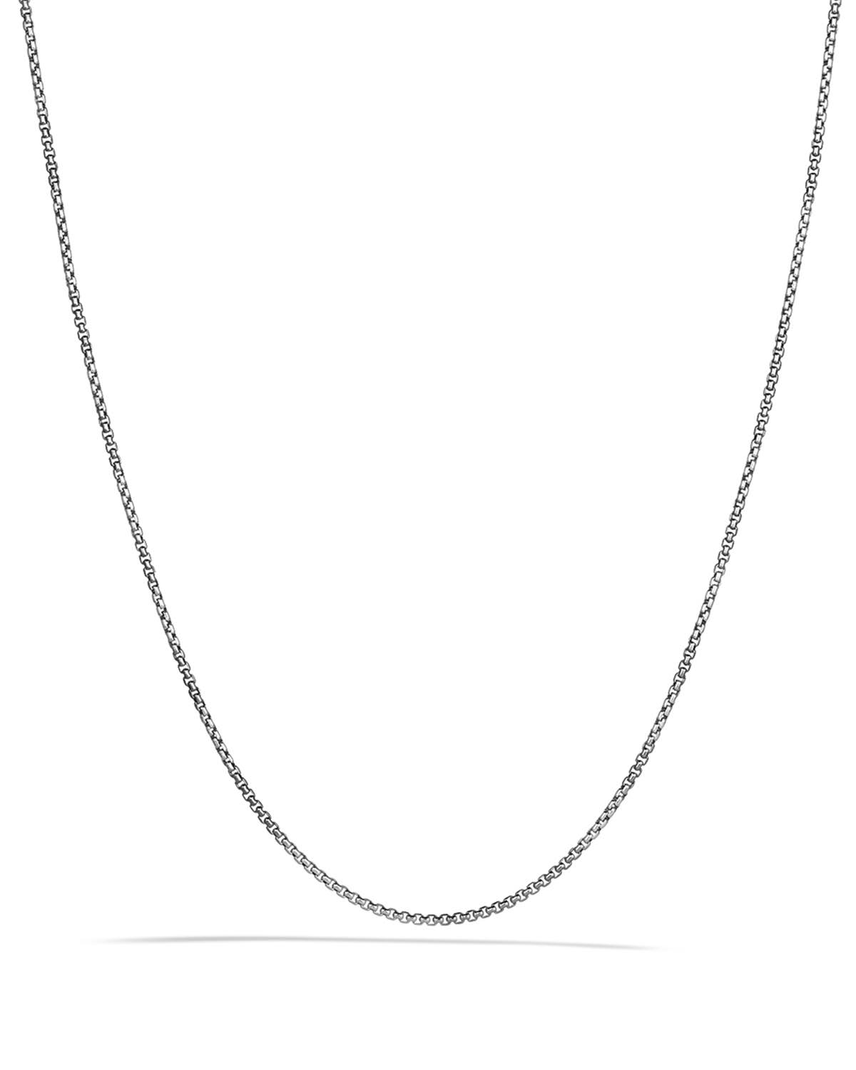 David Yurman Baby Box Chain with Gold, 20x22L Silver Gold