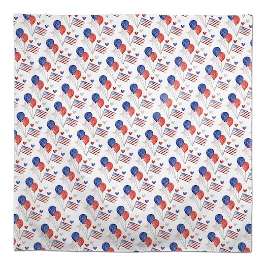Patriotic Icons Pattern Tablecloth, 58x22 x 58x22 by Designs Direct | Michaels