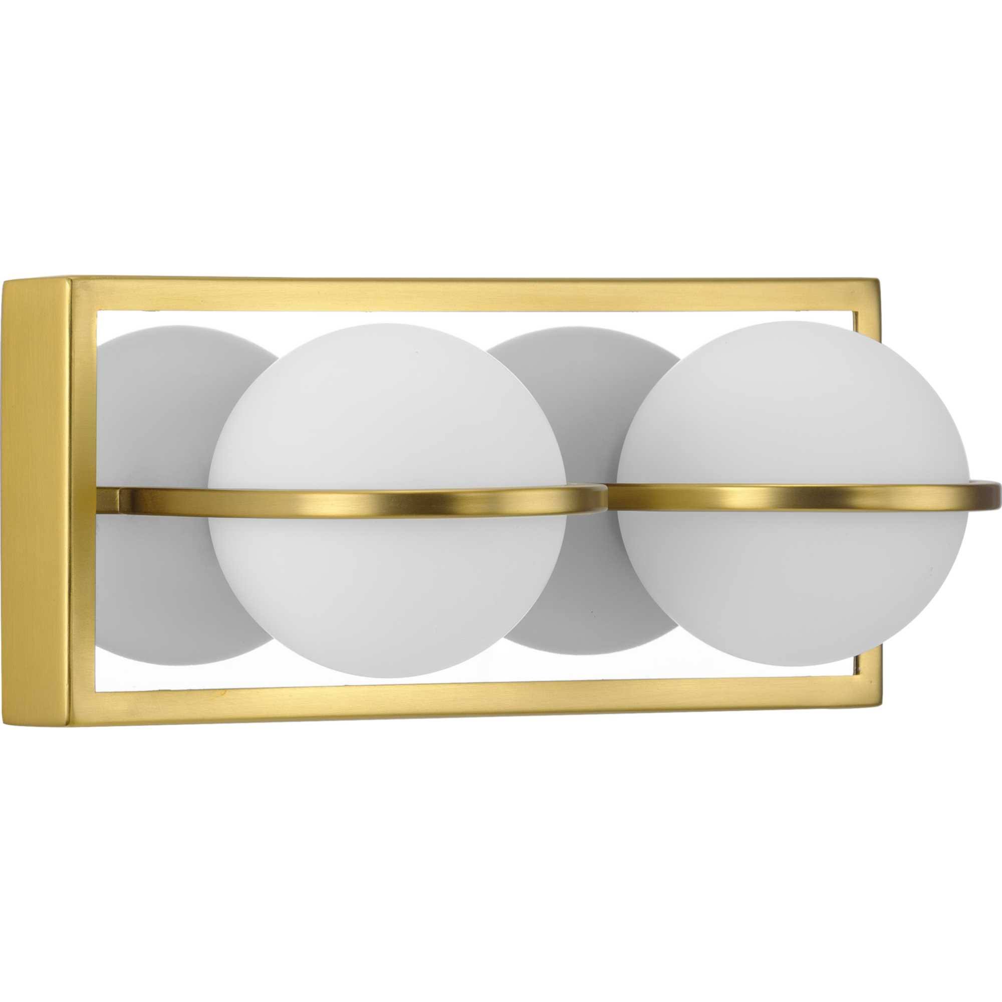 Progress Lighting Pearl LED Bath u0026 Vanity Satin Brass 2 Light