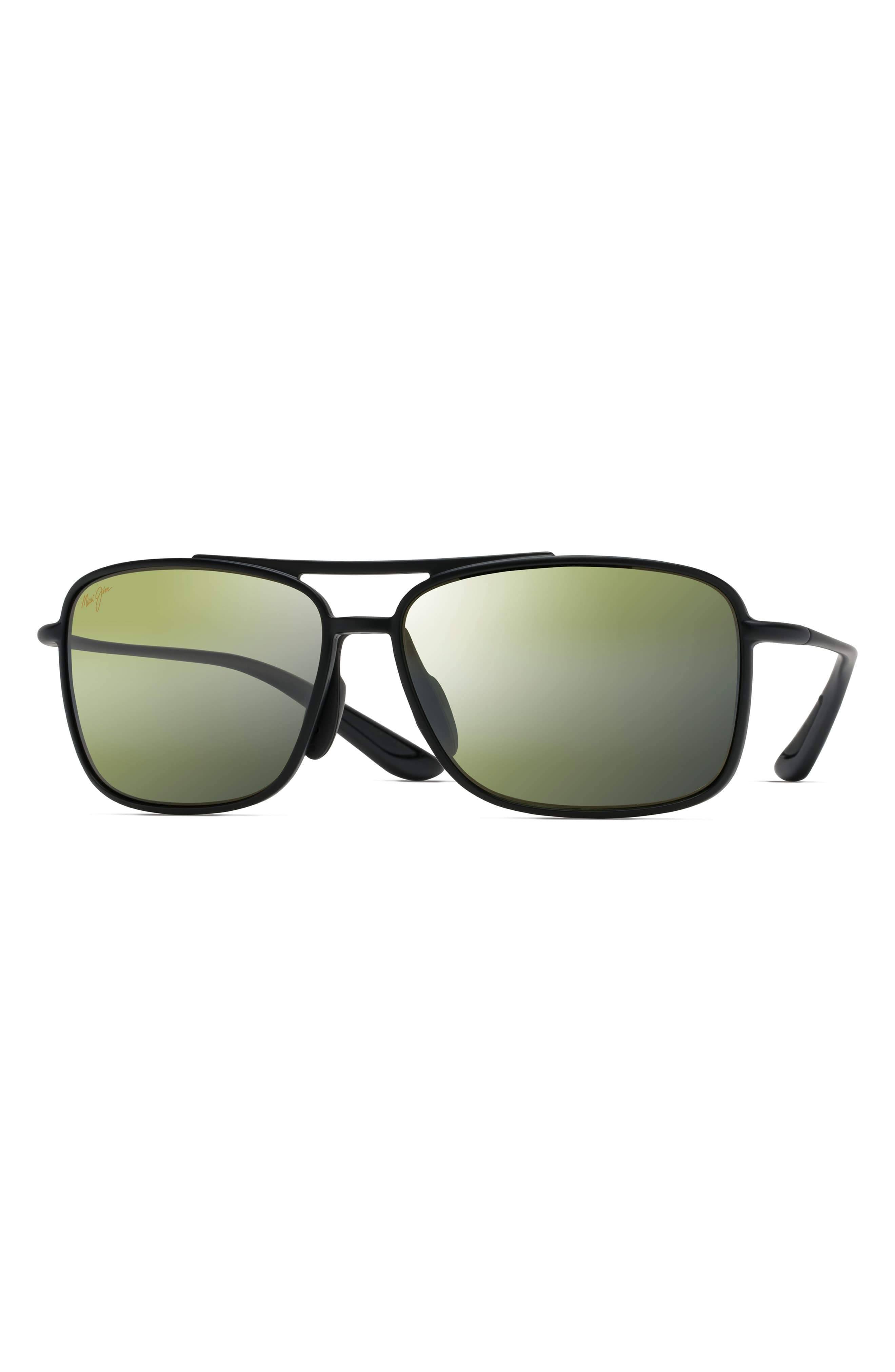 Maui Jim Kaupo Gap Polarized Sunglasses - Matte Black/Maui HT