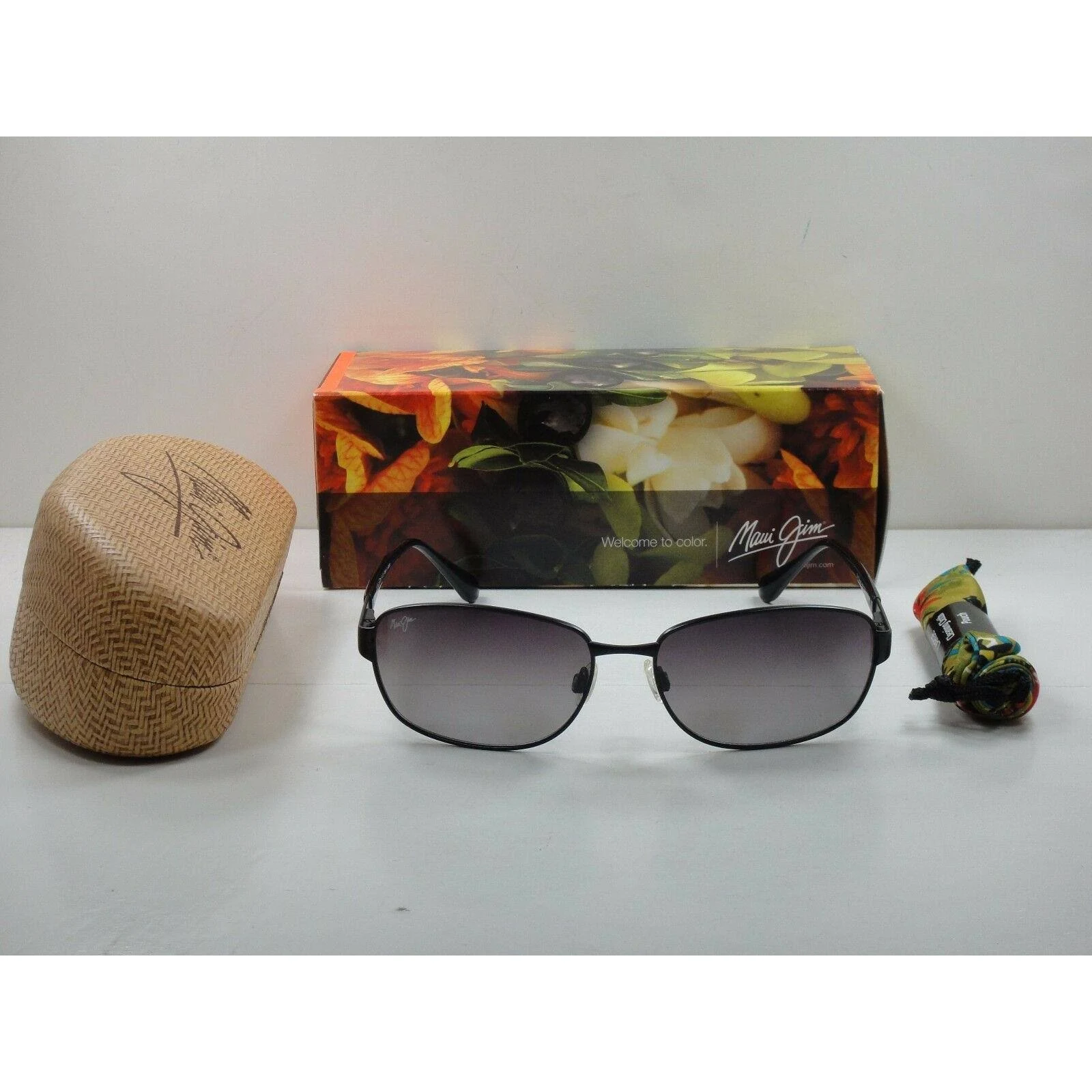 Maui Jim Driftwood Polarized gs254-2m Sunglasses Black Frame/Grey Lens