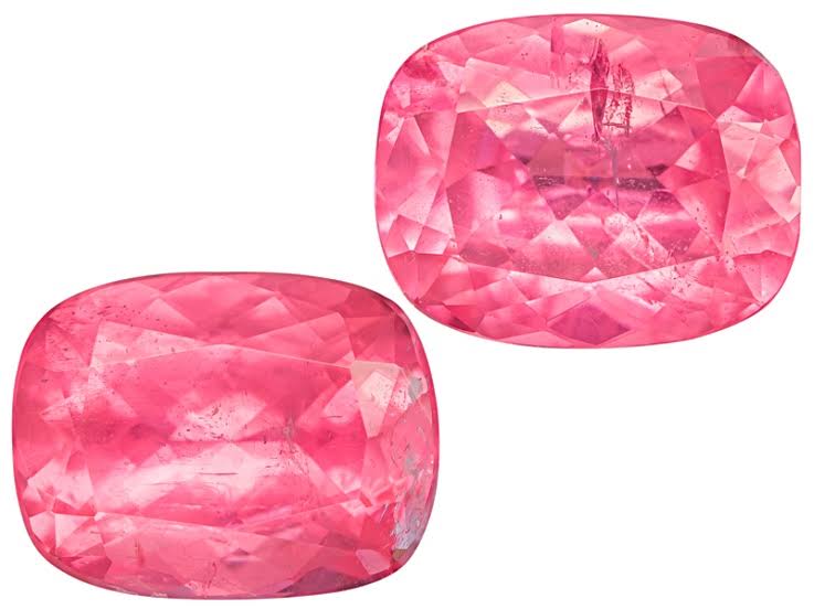 4.85ctw Sweet Home Mine Rhodochrosite Matched Pair of 9x7mm Rectangular Cushion - Gemstone Set