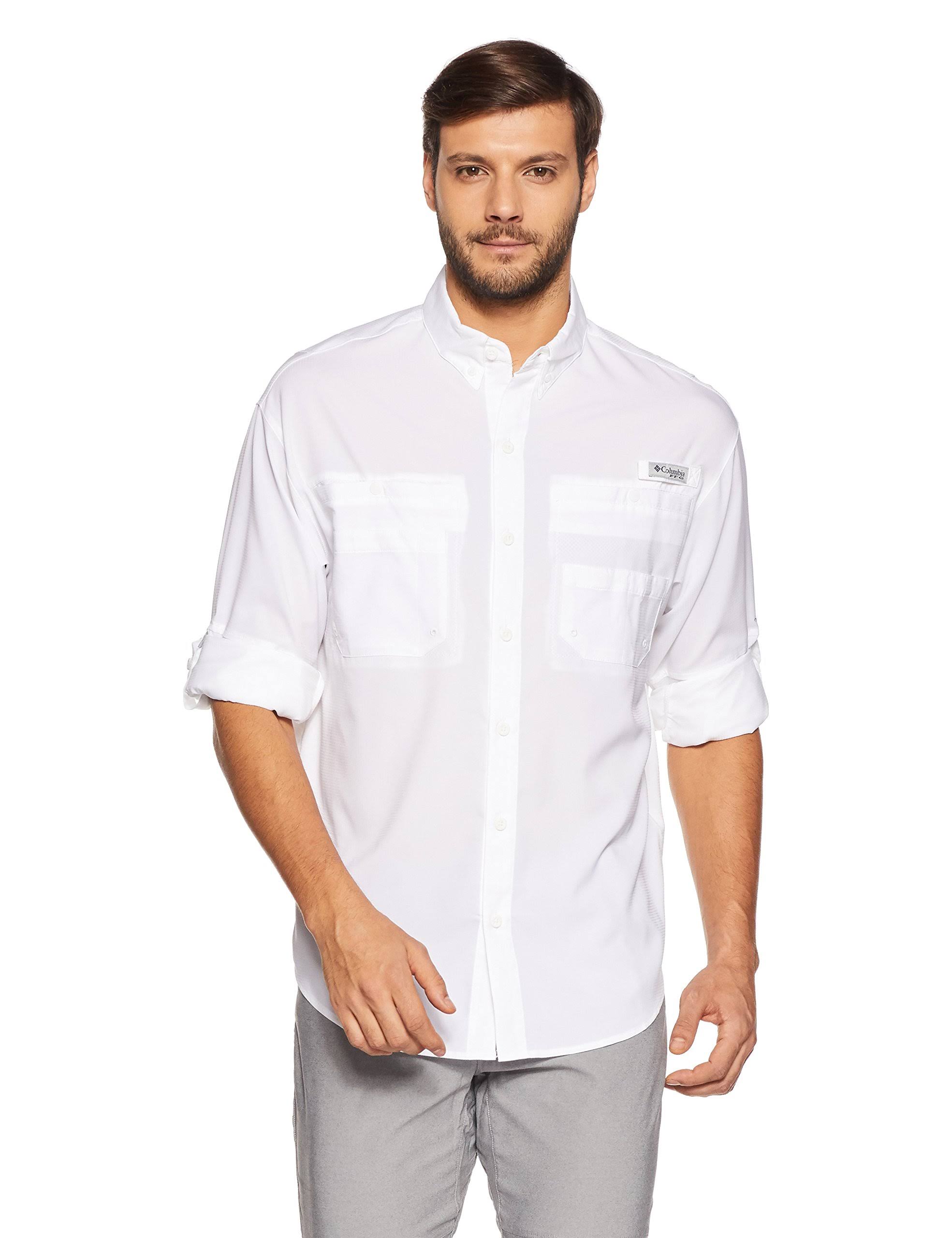 Columbia Men's Tamiami II Long Sleeve Shirt - XL - White