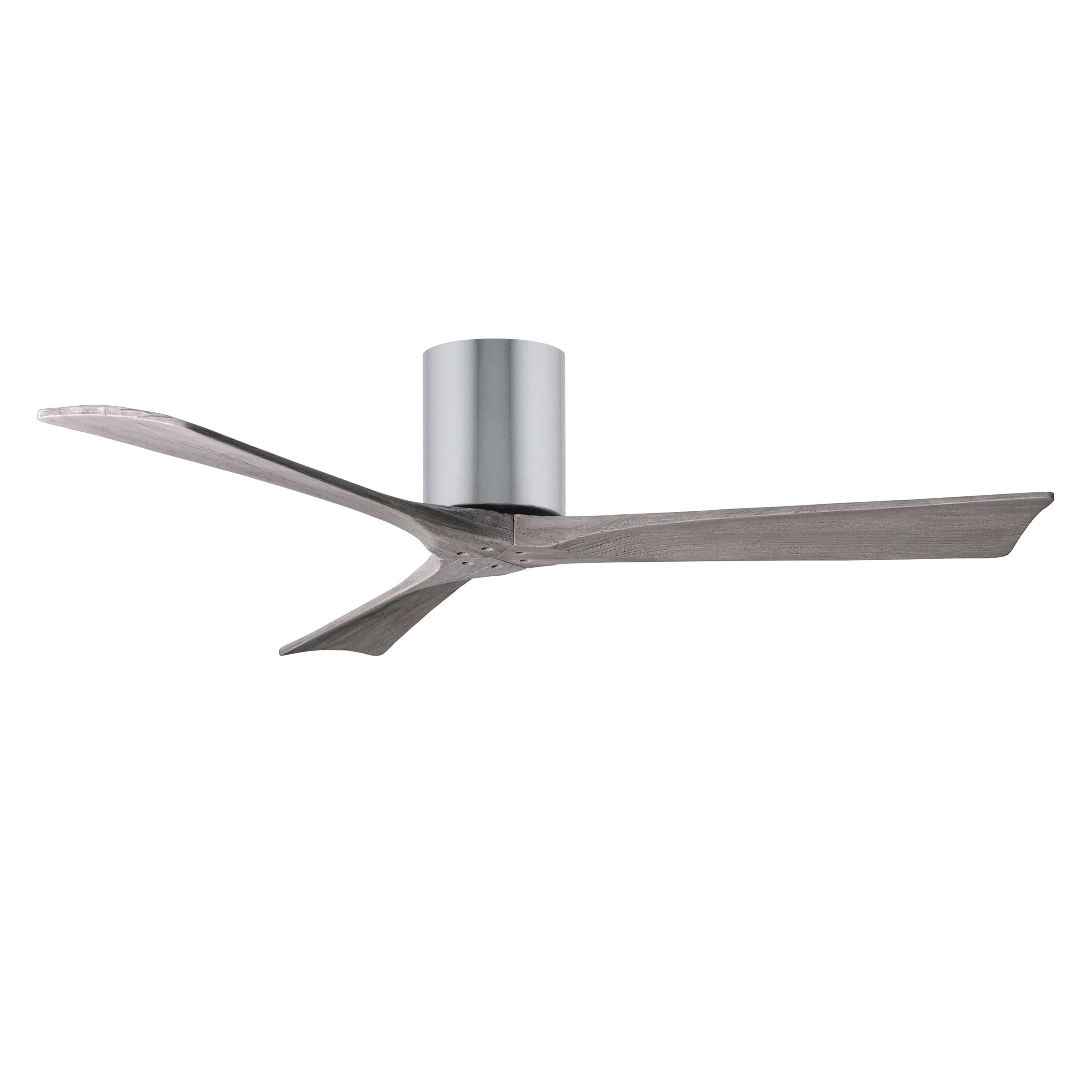Irene Hugger Ceiling Fan by Matthews Fan Company, Polished Chrome, IR3H-CR-BW-52