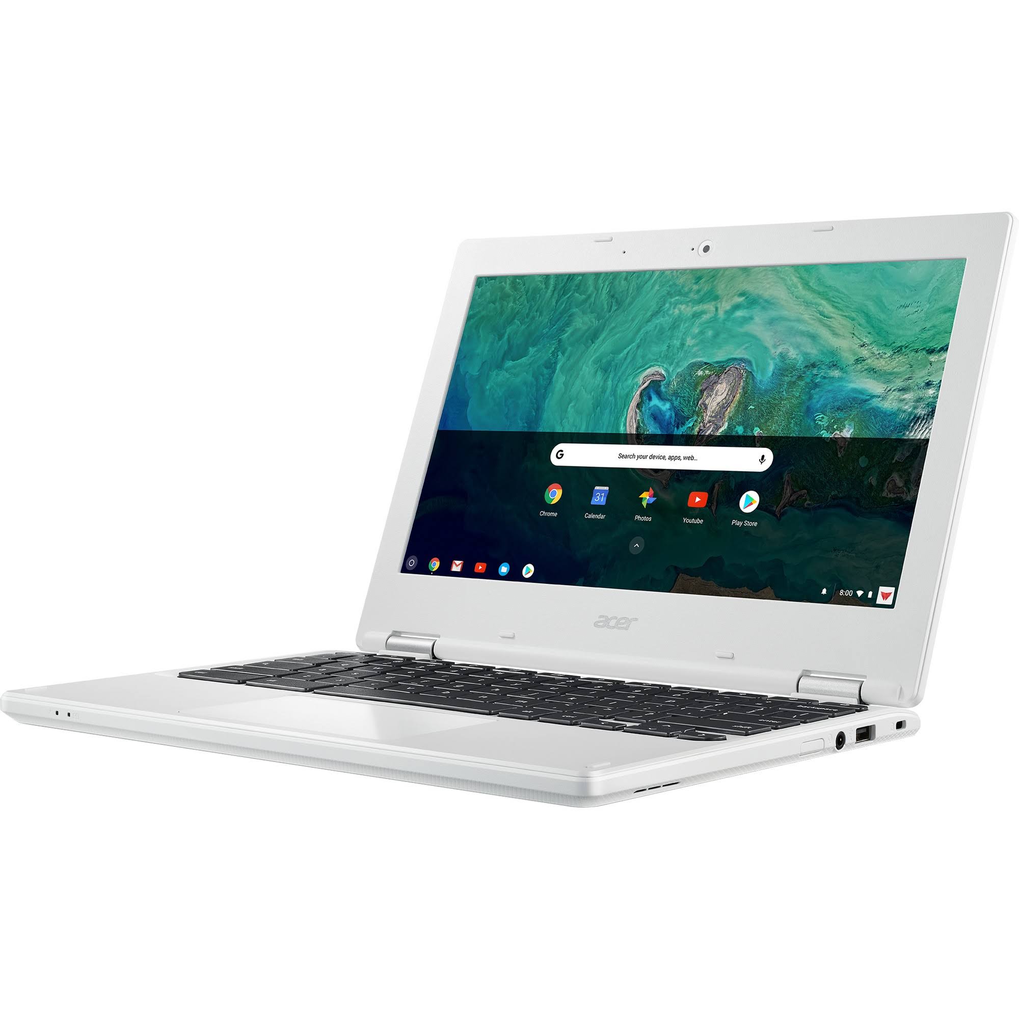Acer 11 CB3-132-C4VV 11.6x22 Chromebook - Celeron N3060 1.6 GHz - 4 GB RAM - 16 GB SSD - White