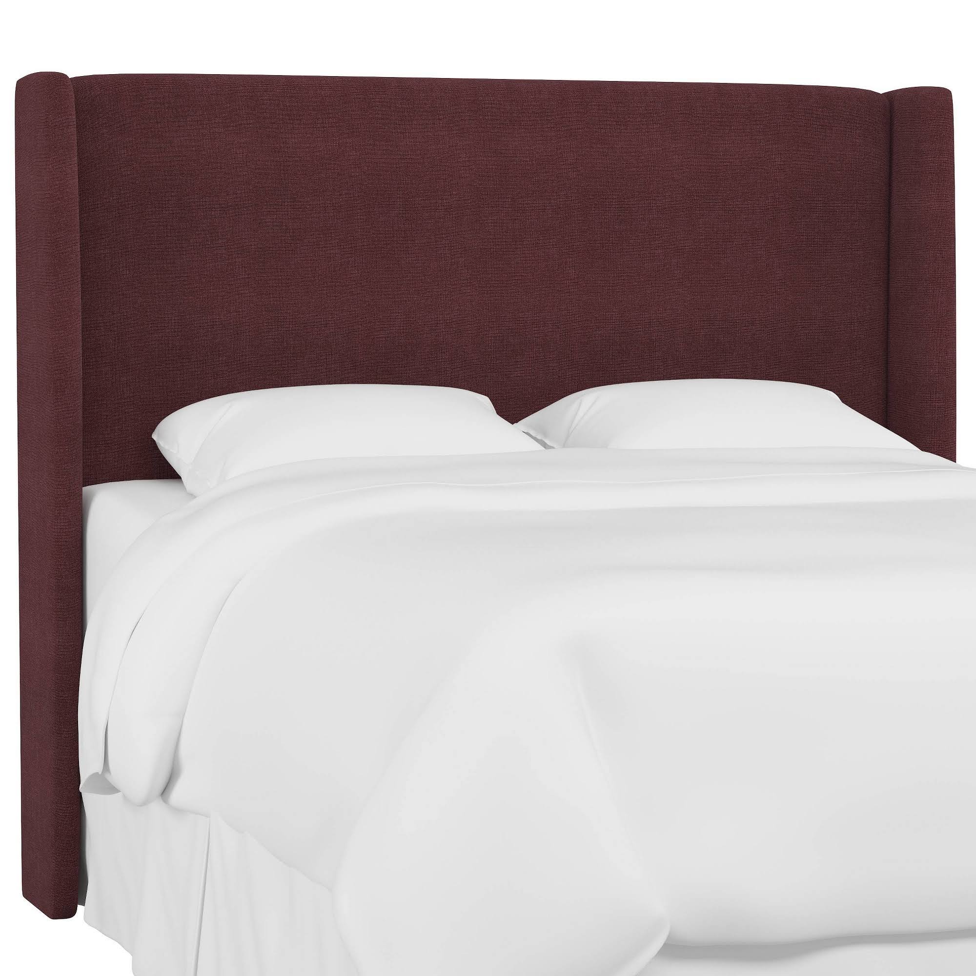 California King Antwerp Wingback Headboard Wine Linen - Project 62
