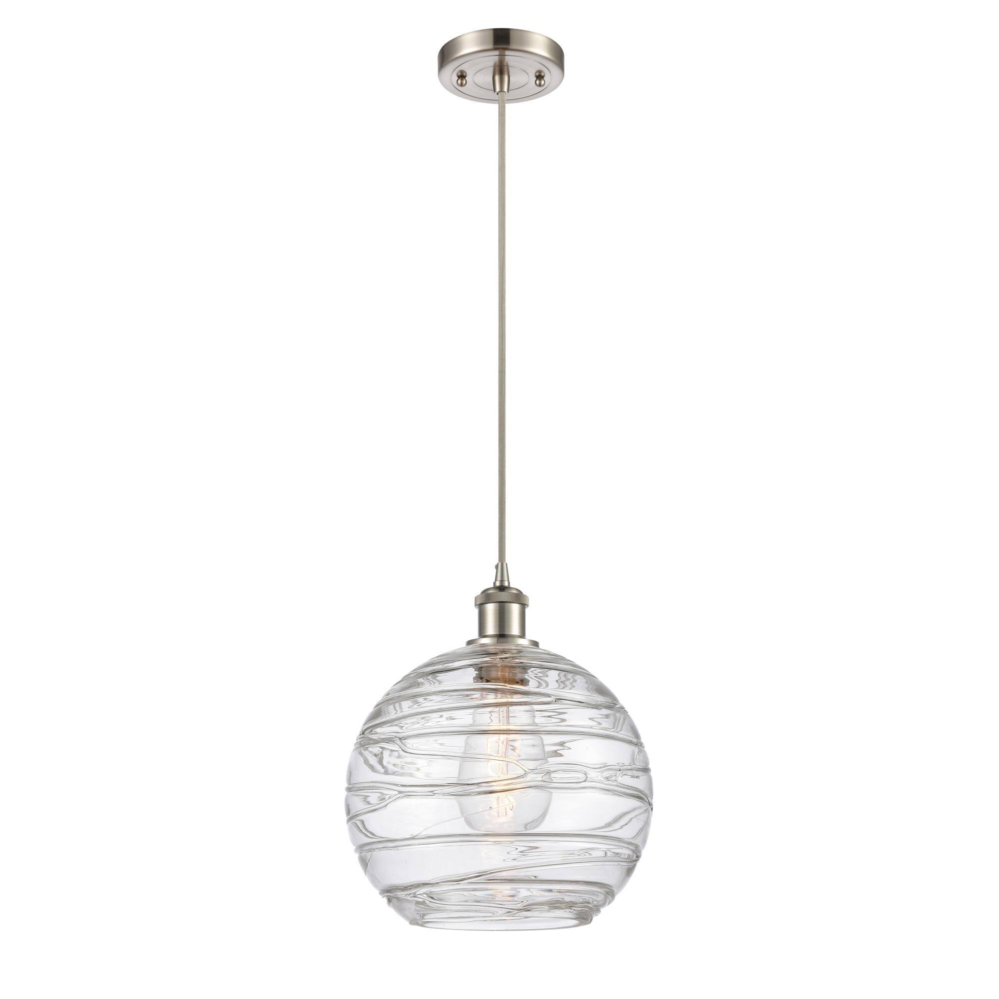 516-1p-ob-g1213-10-innovations Lighting-Large Deco Swirl - 1 Light Mini Pendant Oil Rubbed Bronze