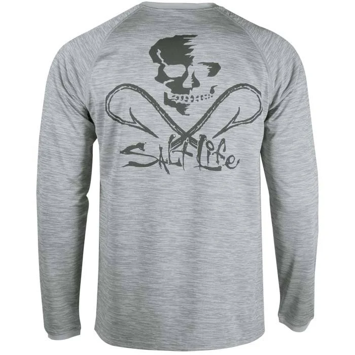 Salt Life Seaway Long-Sleeve T-Shirt for Men - Bluestone - L