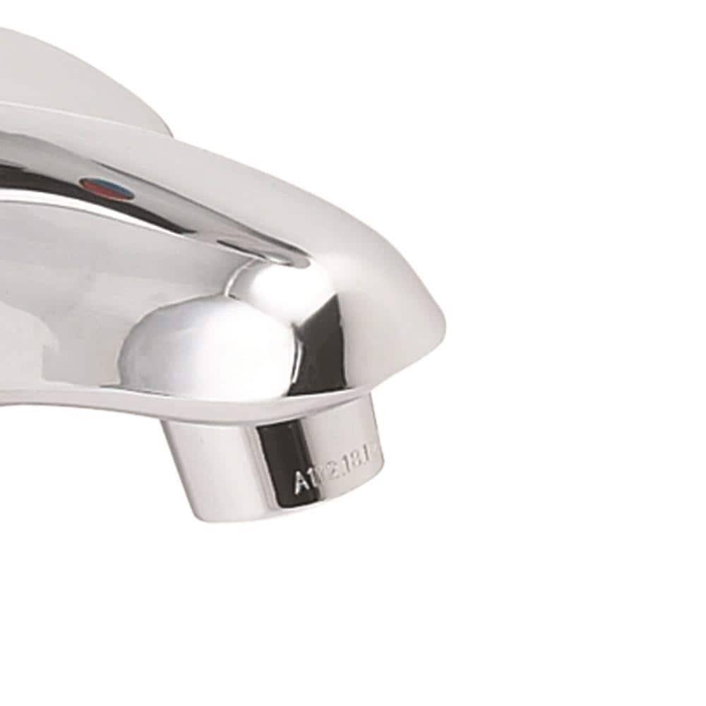 Ez-flo 10094LF Single Handle Bathroom Faucet, Chrome, Silver