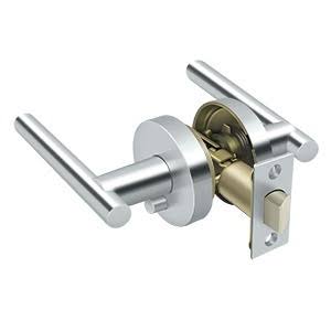 Deltana ZMLR2U26-RH Mandeville Lever Privacy Right Hand, Polished Chrome