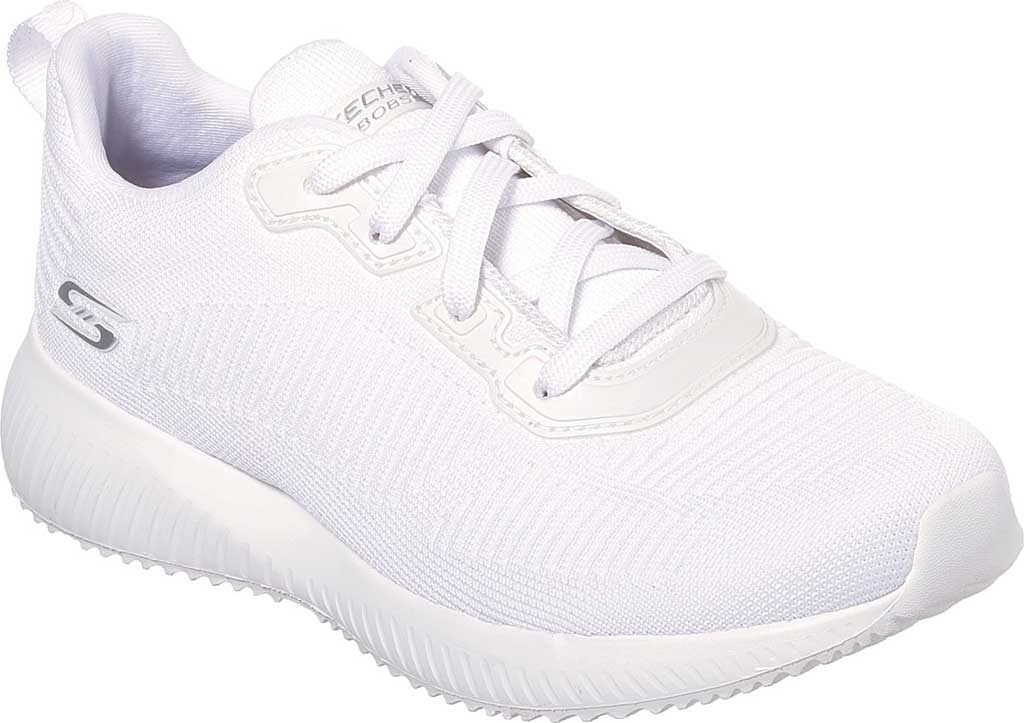 Skechers Women's Bobs Sport Squad Tough Talk Sneaker, White