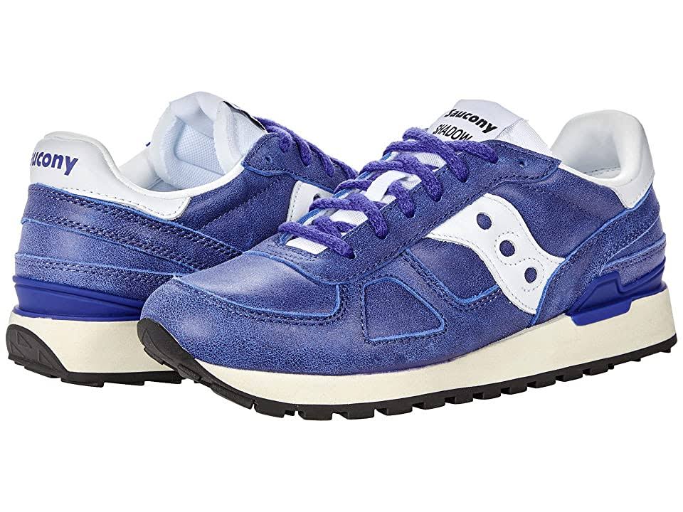 Saucony Shadow Distressed Original Blue|White, Size 7m