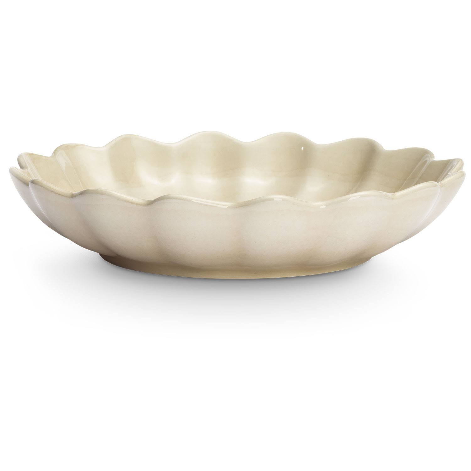 Mateus Oyster Bowl 24 cm - Serving Bowls Ceramics Sand - ESA368