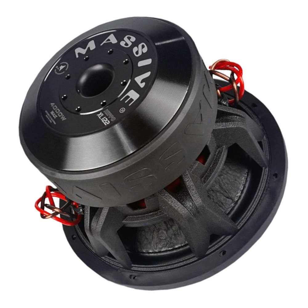Massive Audio Hippo XL122 4000 W Max 12x22 Dual 2 Ohm Stereo Car Audio Subwoofer