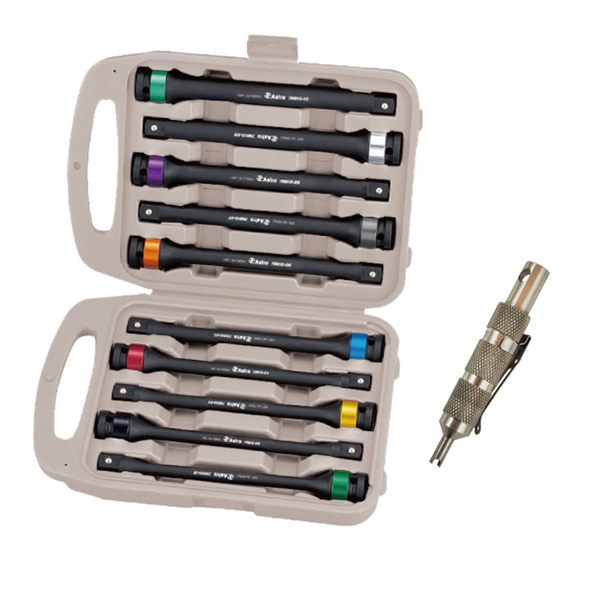 Astro Pneumatic 78810p 10pc Torque Limit Extension u0026 Clamping Valve Core Combo