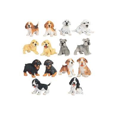 14 Piece Abdisamad Cute Puppies Toy Dogs Figurine Set Red Barrel Studio