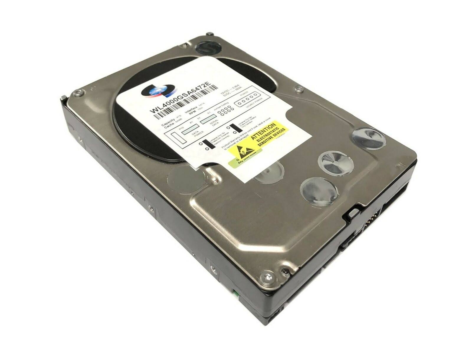 WL 4TB 7200RPM 64MB Cache SATA 6.0Gb/s (Enterprise Grade) 3.5x22 Hard Drive (FOR Server, Raid, NAS, DVR, Desktop Pc) w/1 Year Wa